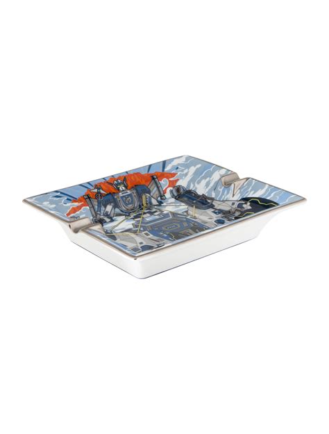 hermes ashtray horse|hermes chariot ashtray blue.